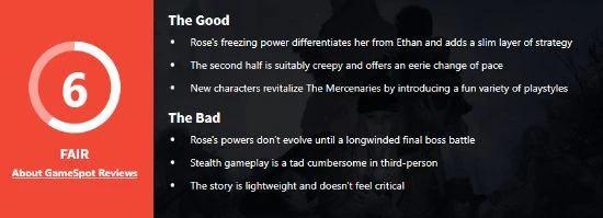 《生化8》蘿絲之影GS評分6分:流程太短不夠玩