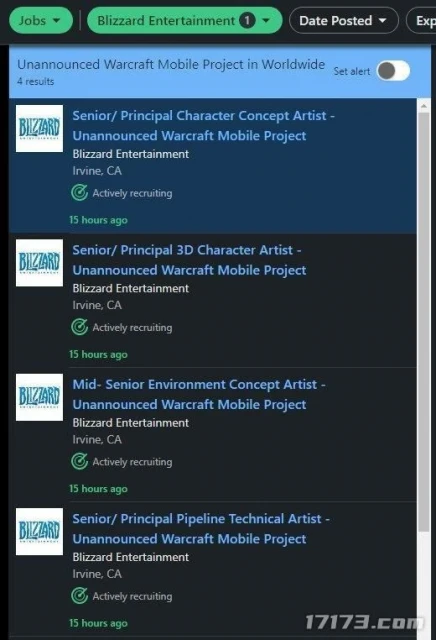 遊戲早報：網易仍有機會？暴雪招聘顯示《魔獸世界》手游仍在開發