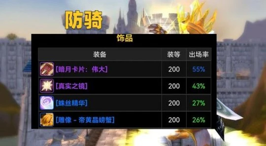 WLK懷舊服飾品登場率盤點 暗月偉大出鏡率最高