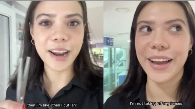 更新護照被指眼睫毛太長 馬國混血女子當場剪短