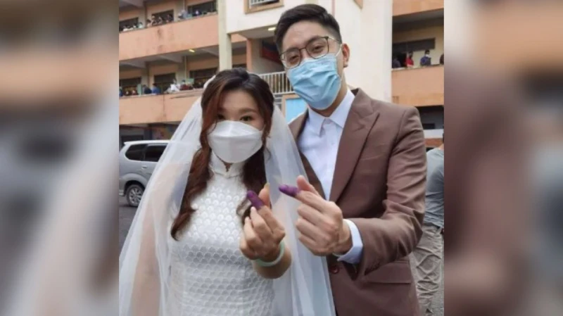 馬國全國大選投票日 動畫人物現身投票站