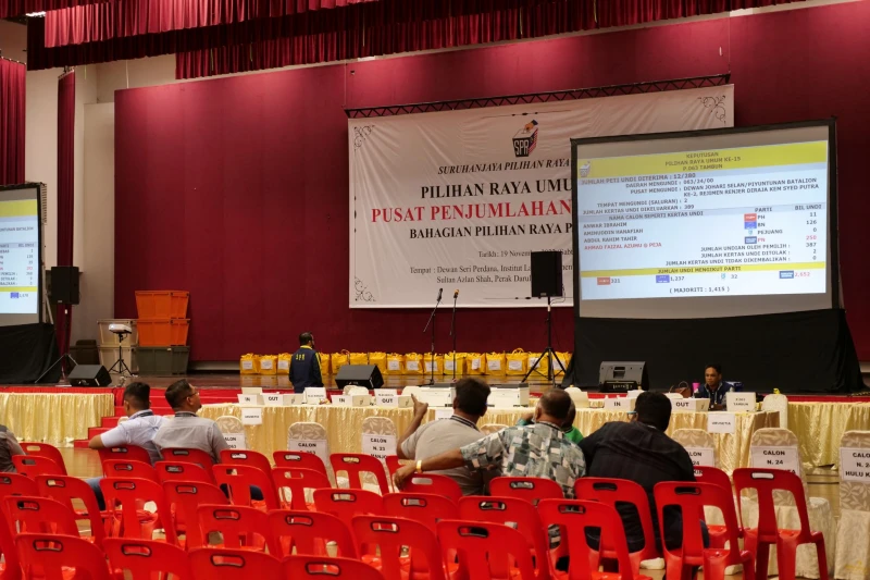 馬國大選計票活動如火如荼 非正式成績陸續公布