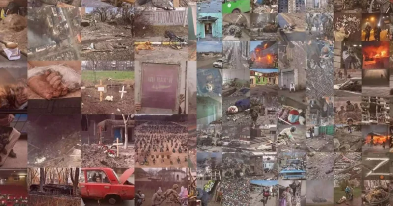 攝影師1500張俄烏戰爭照拼湊普京肖像　烏議會：死亡的臉孔