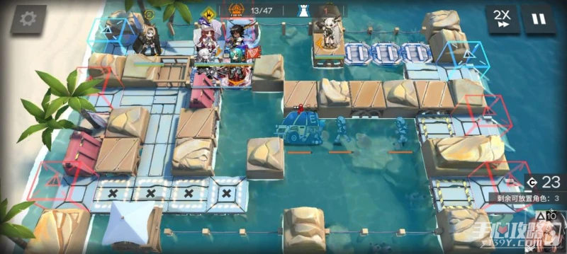 明日方舟贗波行動在建海灘18通關攻略