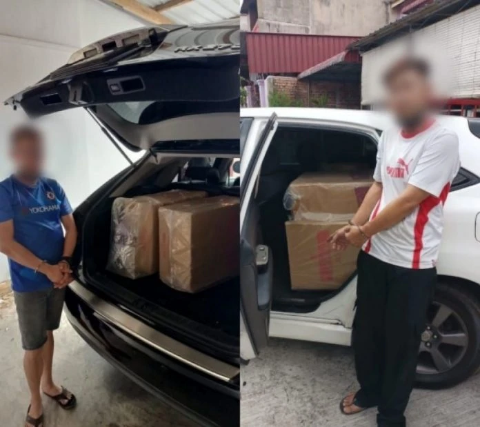 2男搬走私香菸入屋　遭警方突擊逮捕