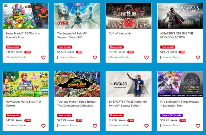 任天堂美服eShop開啟促銷活動 遊戲最低至五折