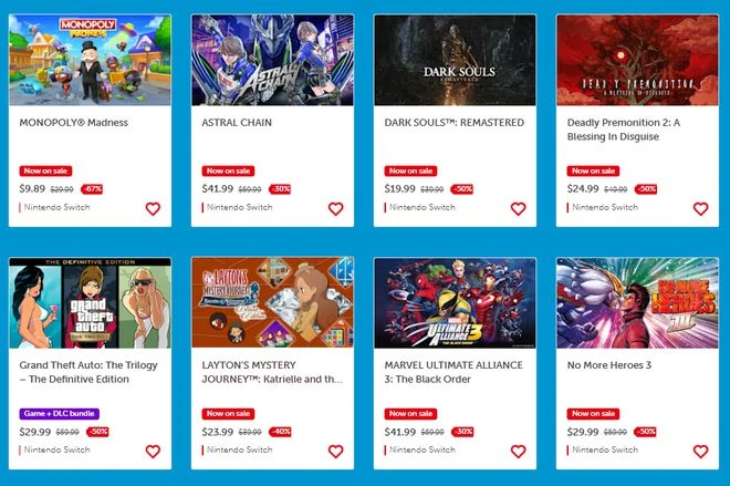任天堂美服eShop開啟促銷活動 遊戲最低至五折