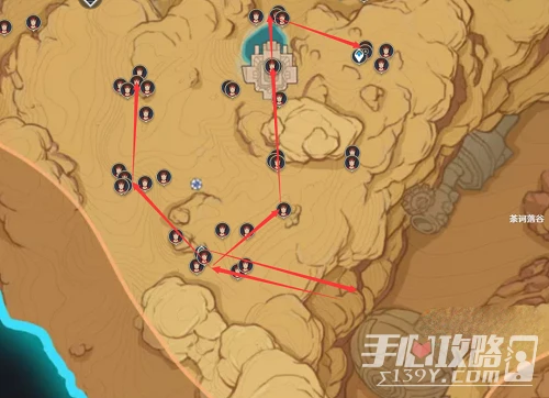 《原神》紅綢路線圖攻略