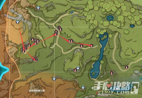 《原神》紅綢路線圖攻略