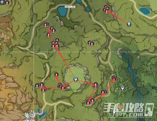 《原神》紅綢路線圖攻略