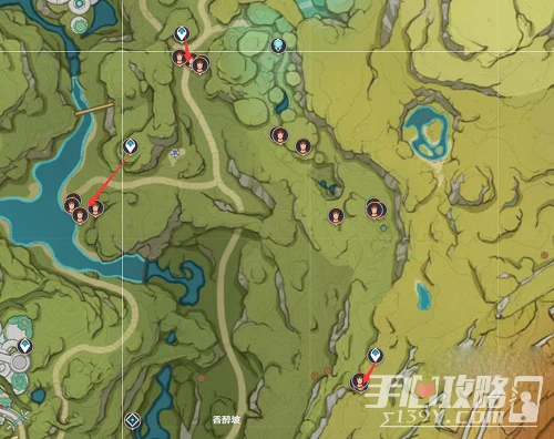 《原神》紅綢路線圖攻略