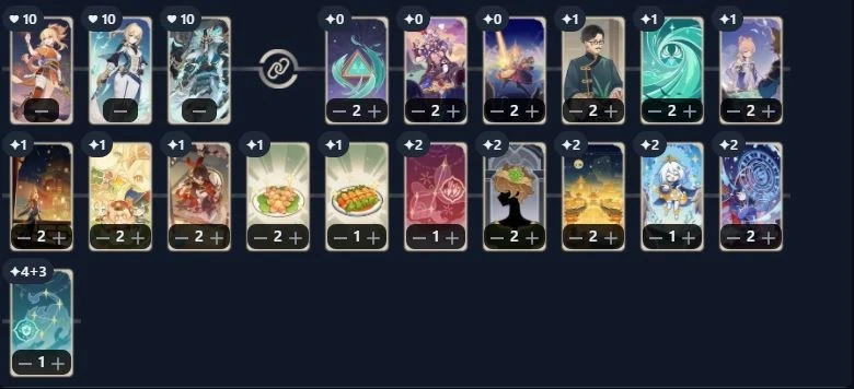 原神七聖召喚琴劍鬼雙風控制卡組推薦