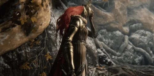 飯制《老頭環》女武神立體畫作 蝴蝶翅膀「躍然紙上」