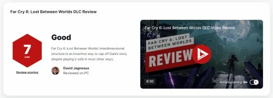 《孤島驚魂6》DLC IGN 7分：創造性的多維結構