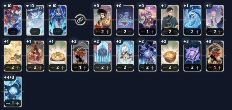 原神七聖召喚莫娜純水藏鏡三水控制卡組推薦