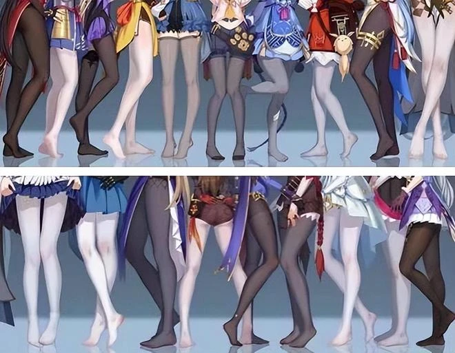 《原神》長腿排行：雷神、麗莎共分天下，大腿竟然長至112cm