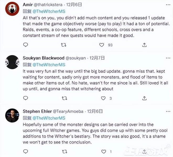 CDPR要搞巫師新作？為抽調人手整合資源，關停巫師衍生手游