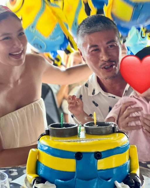 曬一家三口合照為愛子慶生　樂基兒老公外貌成焦點