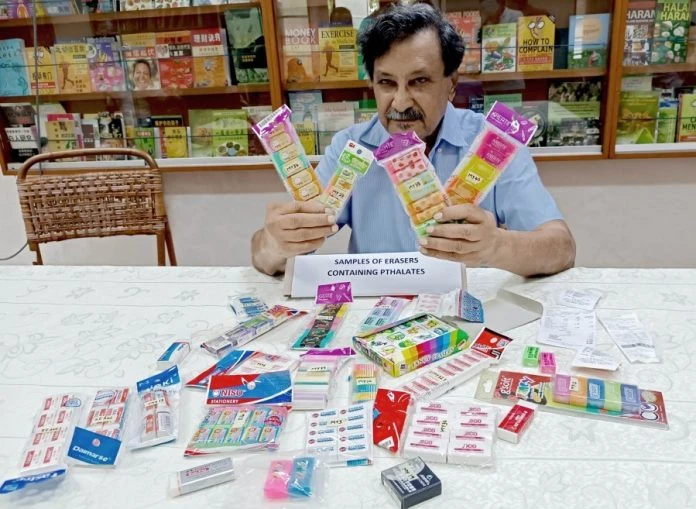 檳消協：橡皮擦含內分泌干擾物　可能對人體有害