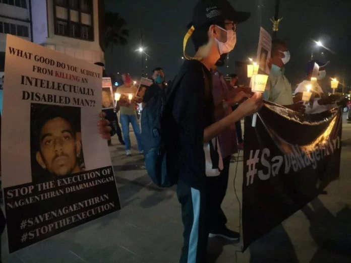 大馬死囚納加德蘭周三被處決   約50人新山請願