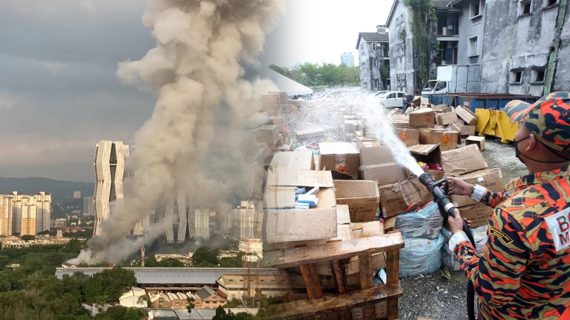 疑似銷毀煙花出意外  隆市警局倉庫大火災