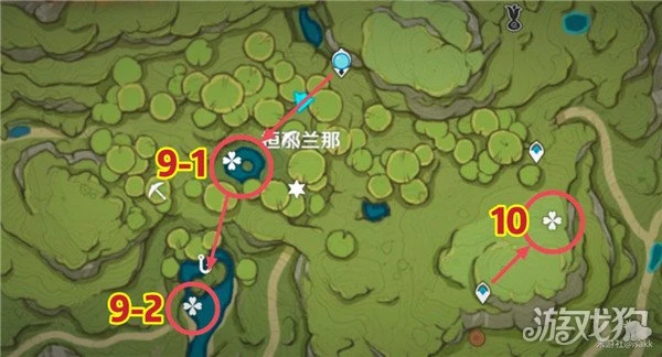 原神月蓮位置視頻 72個超密集快速採集線路