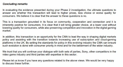 匿名市場參與者向CMA發意見書 支持微軟收購案
