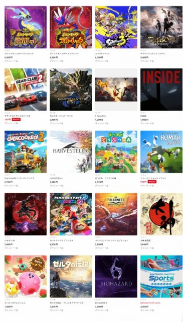 日服eshop11月遊戲下載榜公布 《寶可夢紫》奪冠