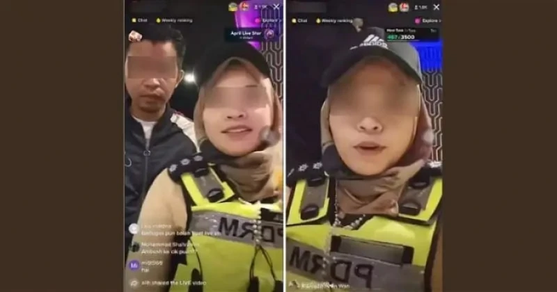 女警執行肅毒任務開Tik Tok直播　副總警長：將被調至柔佛警察總部