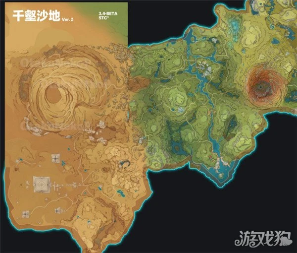 原神3.4新地圖千壑沙地怎麼開啟 進入方式