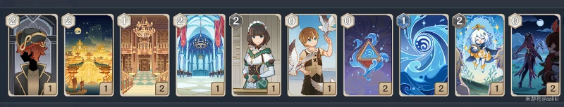 原神七聖召喚雙水召喚流卡組推薦