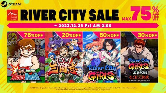 《熱血》系列遊戲正在促銷 活動12月23日結束