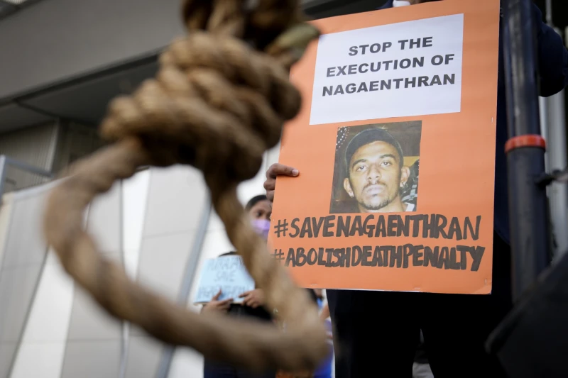 住家已搭帳篷  大馬死囚納貞德蘭遺體運抵家鄉