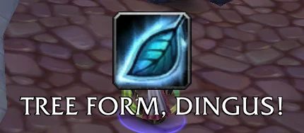 WLK懷舊服WA：奶德非樹形態時治療提醒