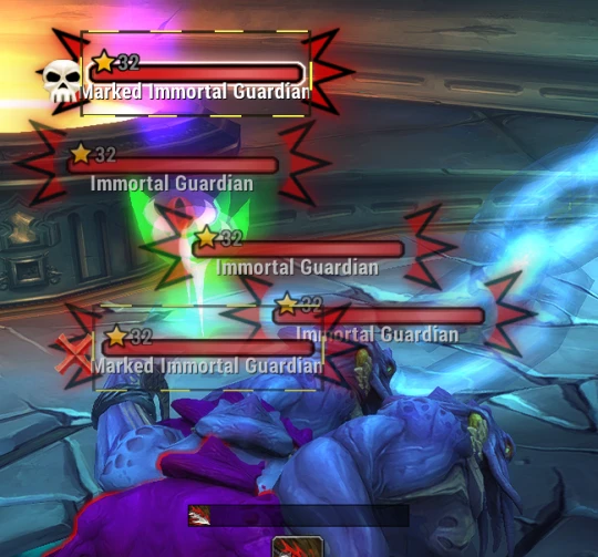 WLK懷舊服奧杜爾WA：尤格薩隆小怪血條高亮監控