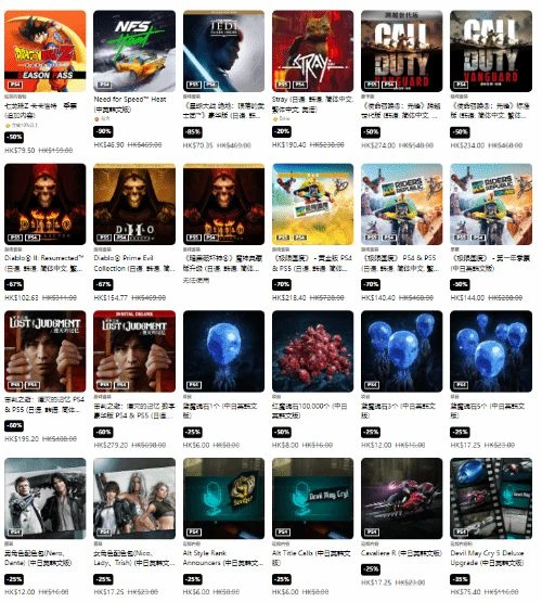 港服PSN節日限定特惠 《COD19》《美末RE》首打折