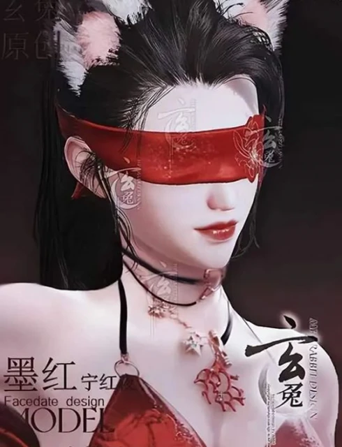 5千位女菩薩關注的蒙眼妞，到底有多美？老司機根本把持不住