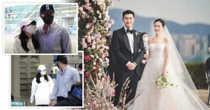 蜜月結束大批媒體接機 玄彬肉身保護孫藝真、答應同框拍攝