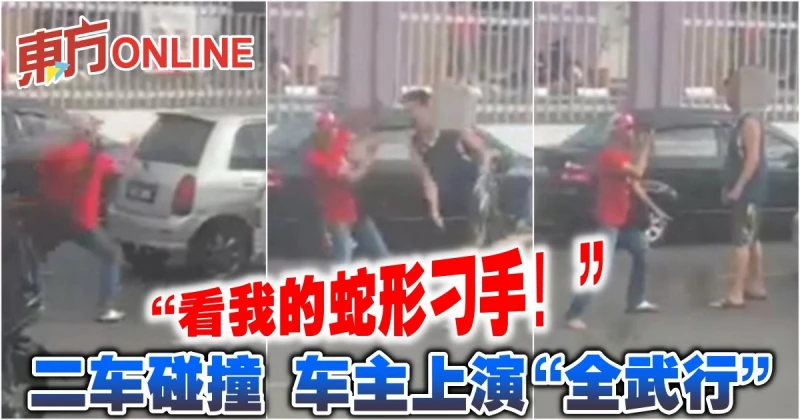 「看我的蛇形刁手！」二車碰撞　車主上演「全武行」