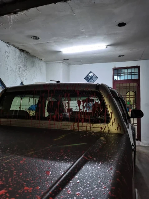 住家二度被拋油漆彈動機不明　屋主澄清沒欠高利貸