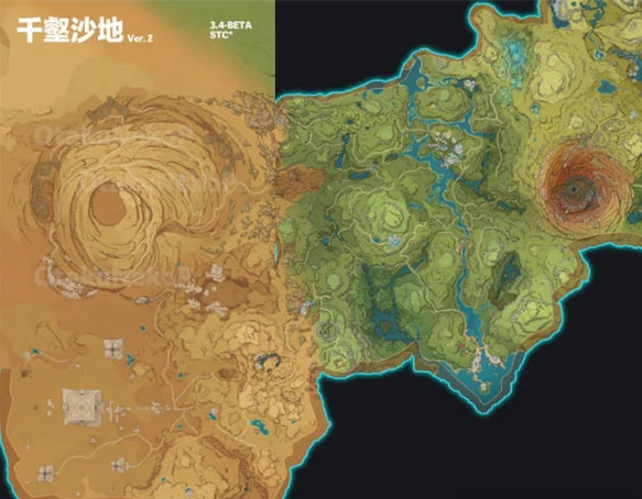 原神千壑沙地怎麼去