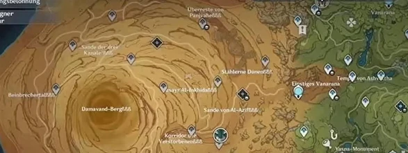 原神千壑沙地怎麼去