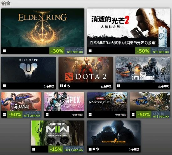 Steam年度最佳：《老頭環》《COD19》領跑暢銷榜