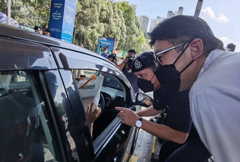 大使路車流量增加　阿茲米：今晚或出現塞車潮