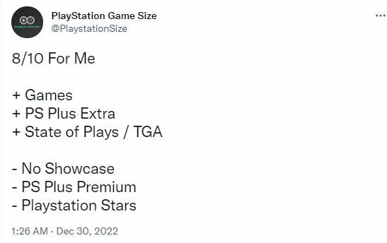 推主邀玩家為PlayStation今年表現打分 給出8分者居多