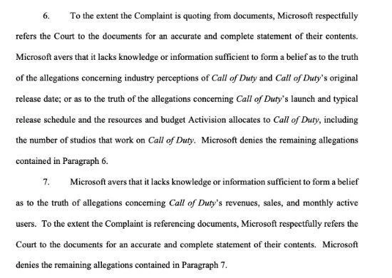 微軟回應FTC訴訟：不知道《使命召喚》為何如此特別