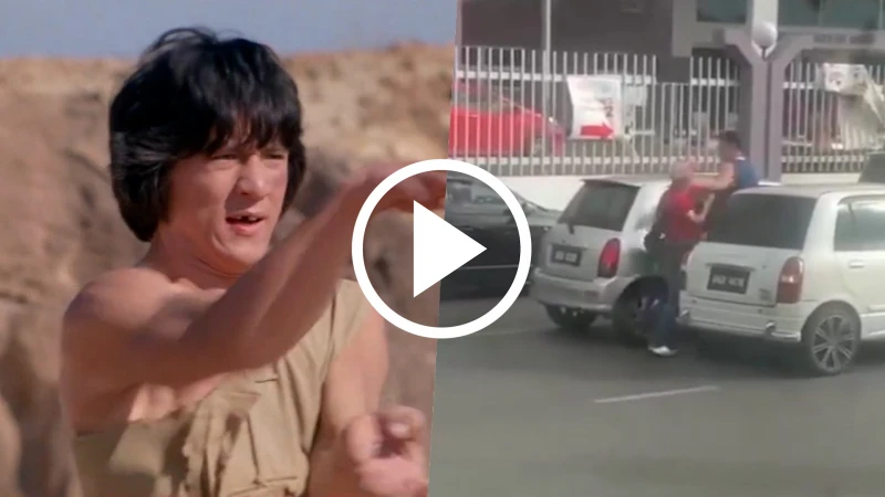 古晉兩車碰撞  司機&#8221;蛇形刁手&#8221;上演全武行