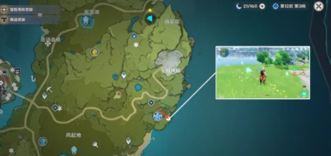 原神蒲公英籽採集圖2023