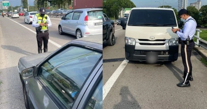 違規插隊濫用緊急車道 16司機遭交警取締開罰