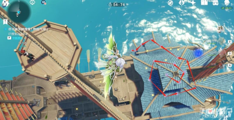 《原神》跨野尋蹤第二關收集路線分享